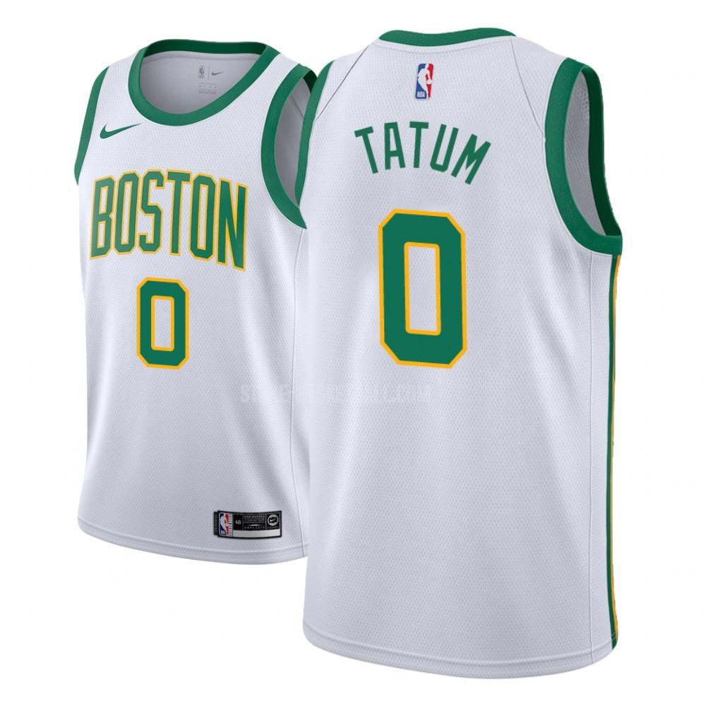 Top selling cheap boston celtics jayson tatum 0 white city edition ...